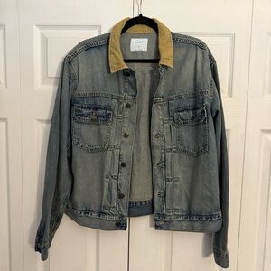 Old Navy NWT Denim and Corduroy Collar Barn Jacket Medium